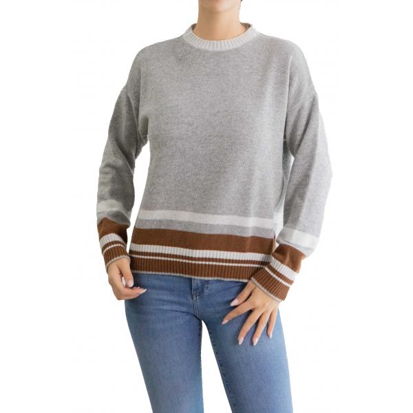 Maglioncino con bordi colorati